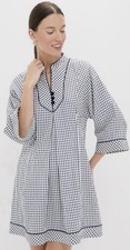Tuckernuck Seersucker Windowpane Indy Dress NWT
