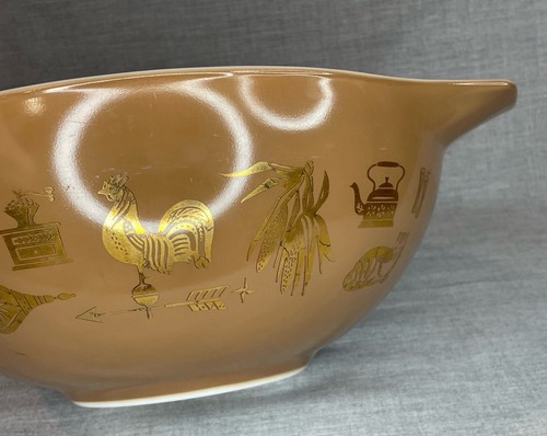 Set Of 4 Vintage PYREX “Early American” Cinderella Nesting Bowls #441-444 EUC! - Picture 3 of 24