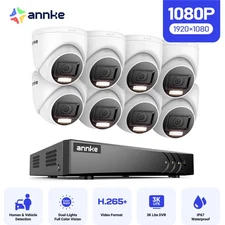 ANNKE 3K Lite 8CH DVR 1080P Security Camera System Outdoor AI Color Night Vision