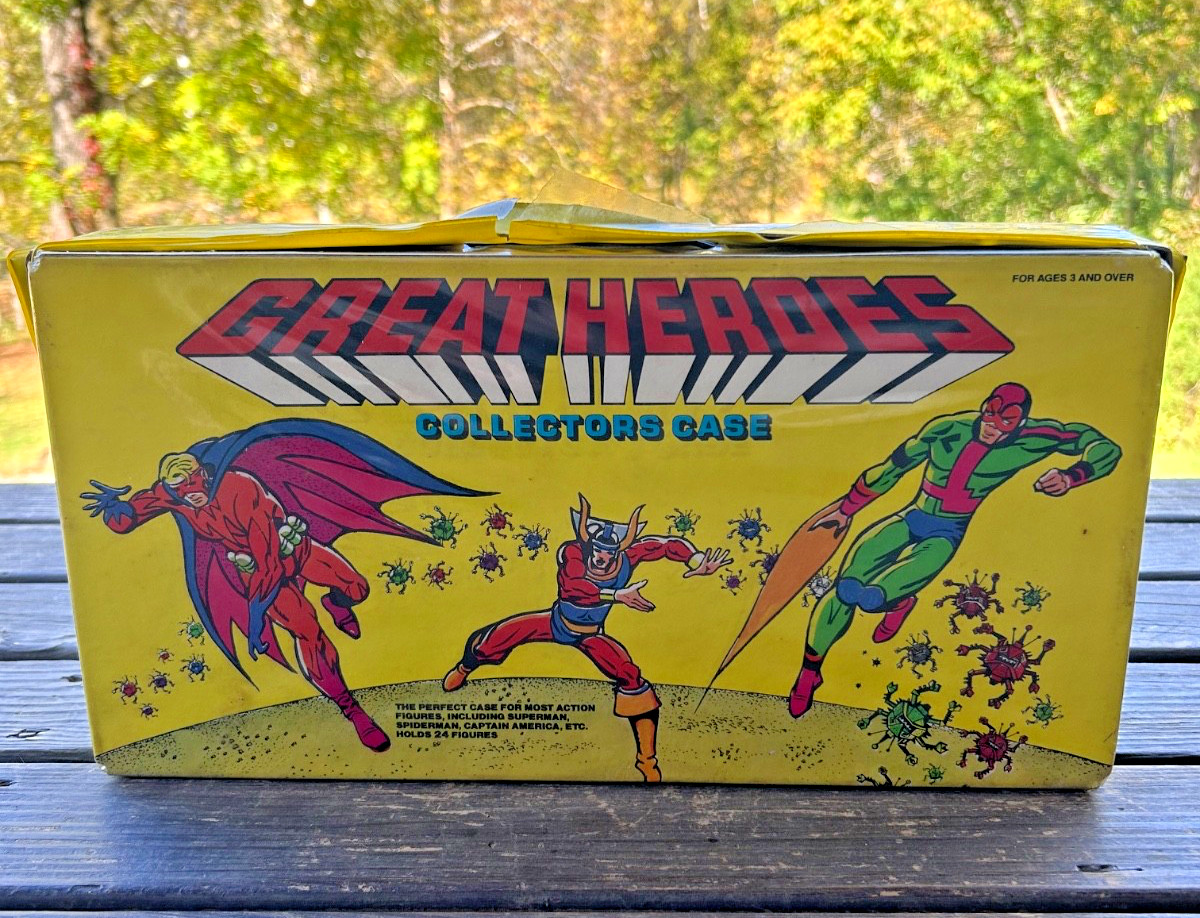 Vintage 1980s Great Heroes Collector’s Case with Original Red Trays 