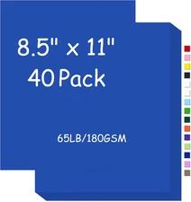 Cardstock 8.5 x 11,65Lb Cover Card Stock Royal Blue,180gsm Cover Cardstock for P