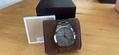 Michael Kors (MK3413) Slim Runway Gun Metal Stainless Steel Watch