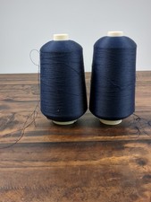 2-Pack Big Spools Sewing Serger Thread Navy