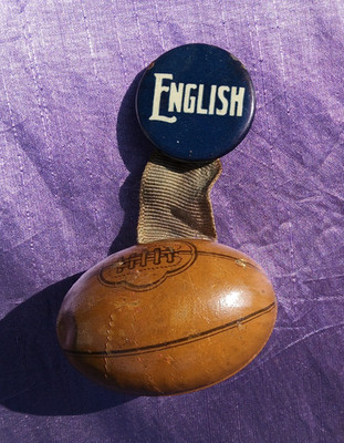 English Rugby Football Vintage Pin Made In Germany