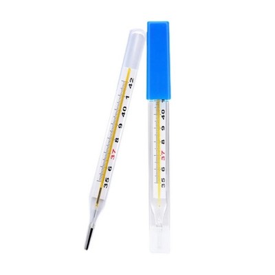 12 Stück Klinisches Glasfreies Thermometer -Zweiskala Celsius Haushalt Hochgenau
