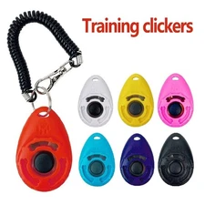 Dog Training Clicker with Wrist Strap Pet Puppy Cat Obedience Trainer Sound Aid