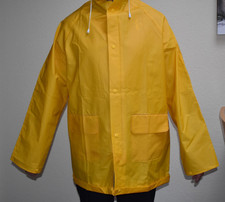 2 x Regenjacke Arbeitsjacke Gummijacke PVC Regenmantel Regenschutz