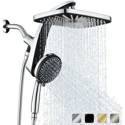 KESTE 12 Inch High Pressure Rain Shower Head with Handheld Spray Combo, 3+8+1 Sp