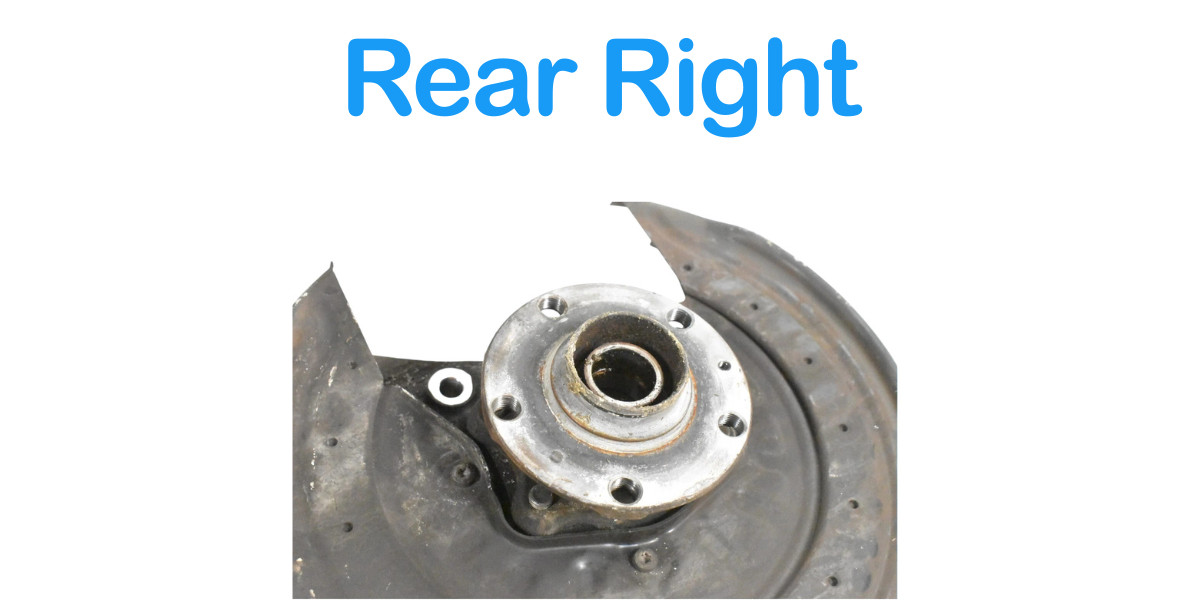 03-12 Bentley Continental Rear Right Passenger Spindle Knuckle Hub 3D0615612 Oem