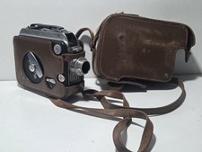 Cine Kodak Magazine 8A 1940s Movie Camera W/ Original Leather Case - Untested