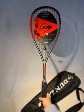 Brand New Dunlop Squash Racquet + Cover D-SR Hyperfibre+ XT Revelation Pro HL 