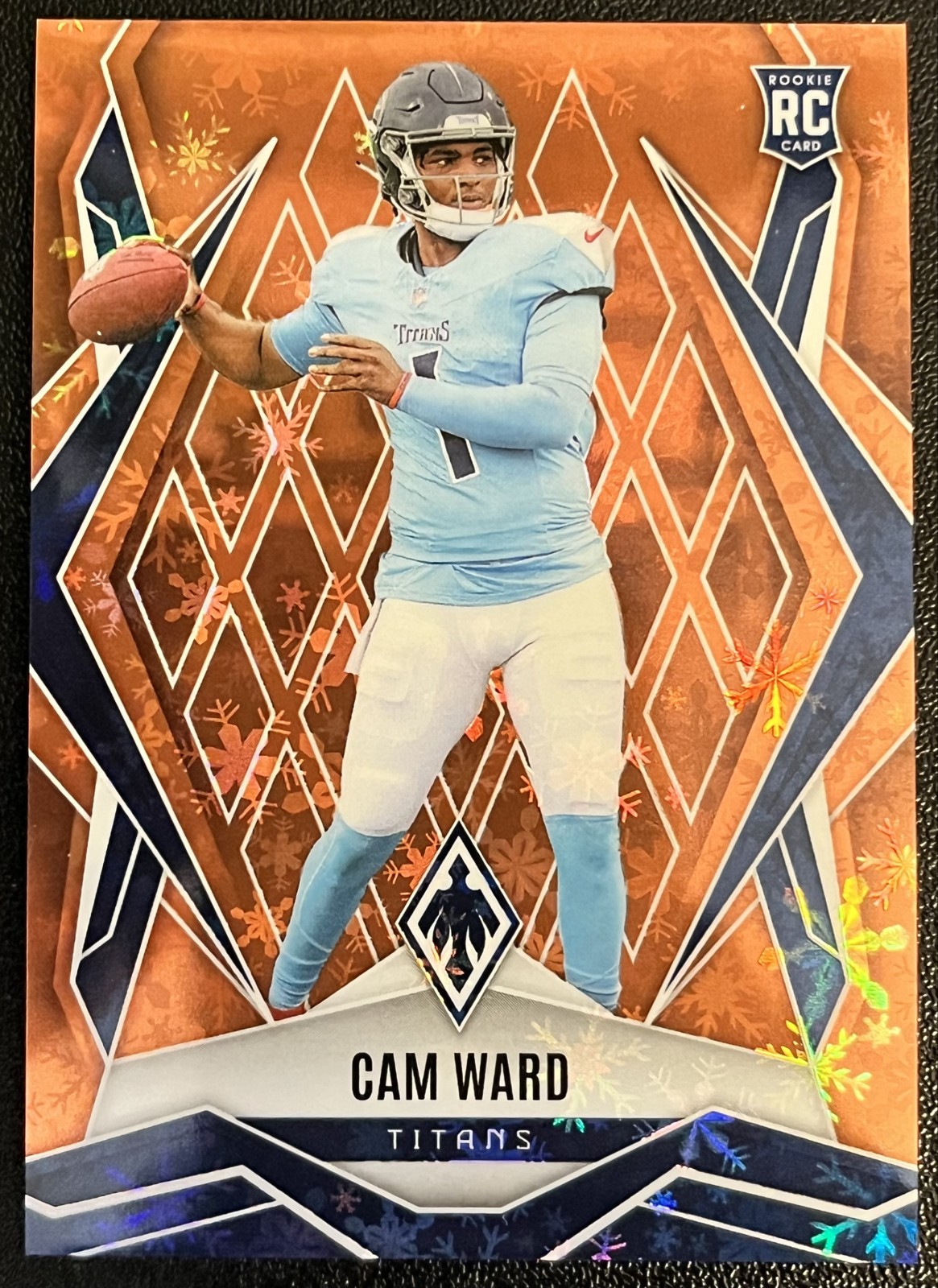 2025 Panini Phoenix - Rookies Cam Ward #194 Orange Winter /99 (RC)