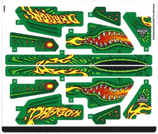 LEGO TECHNIC MONSTER JAM DRAGON Replacement STICKER SHEET for Set # 42149   NEW