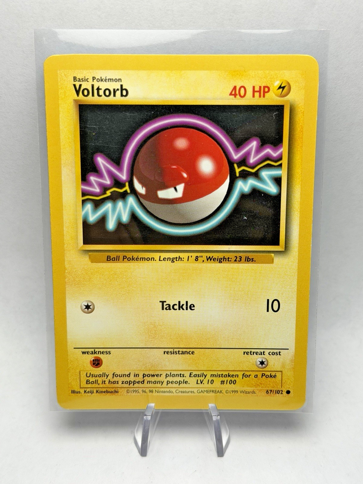 Voltorb Pokemon Card Base Set 67/102 Common TCG 1999 WOTC - NM