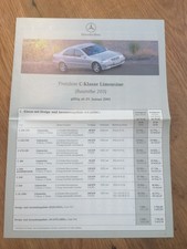 Mercedes-Benz C-Klasse W203 Preisliste 29.01....