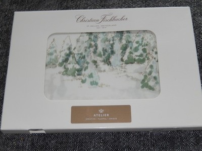 CHRISTIAN FISCHBACHER D82 WINTERWONDERLAND  KISSEN 40 X80  CM SATIN NEU