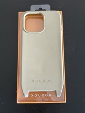 XOUXOU Phone Case With Eyelets iPhone 15 Pro Max Hanging Holes Magsafe - Taupe