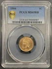 1904 PCGS MS65RB Indian Head Cent 1c - Lustrous Original