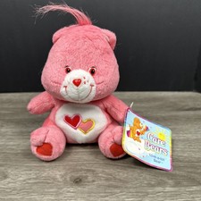 2003 Love-a-Lot Care Bears Pink Hearts Plush Toy 12" Inch New with Tags T20