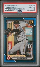 Paul Skenes 2024 Bowman Blue #BP-125 Rookie RC PSA 8  /150