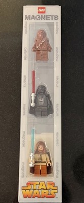 LEGO Star Wars Magnets Chewbacca Darth Vader Minifigure Blister Pack 2005