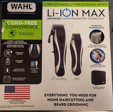 Wahl Home Products Li-Ion Max Rechargeable Cordless Clipper Haircutting Kit