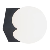 Opalmatte Schwarze Messing Modern Wandleuchte Leuchter Flurlampe 1X7W/E14