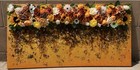 Handmade Floral Wall Hanging Rectangular Panel Sunflower Rose Mixed Flowers — photo 2