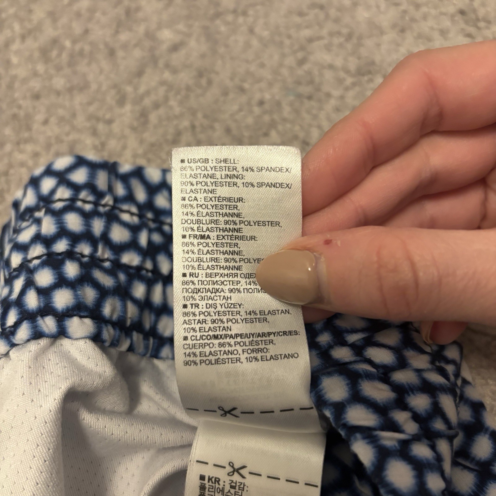 GAP Blue And White Patterned Drawstring Skort Siz… - image 7