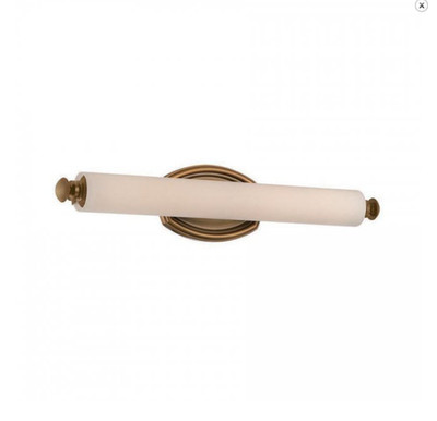 WAC Lighting Astoria 28'' Wide LED Bath Bar with Etched Glass Shade WS-7027-BO
