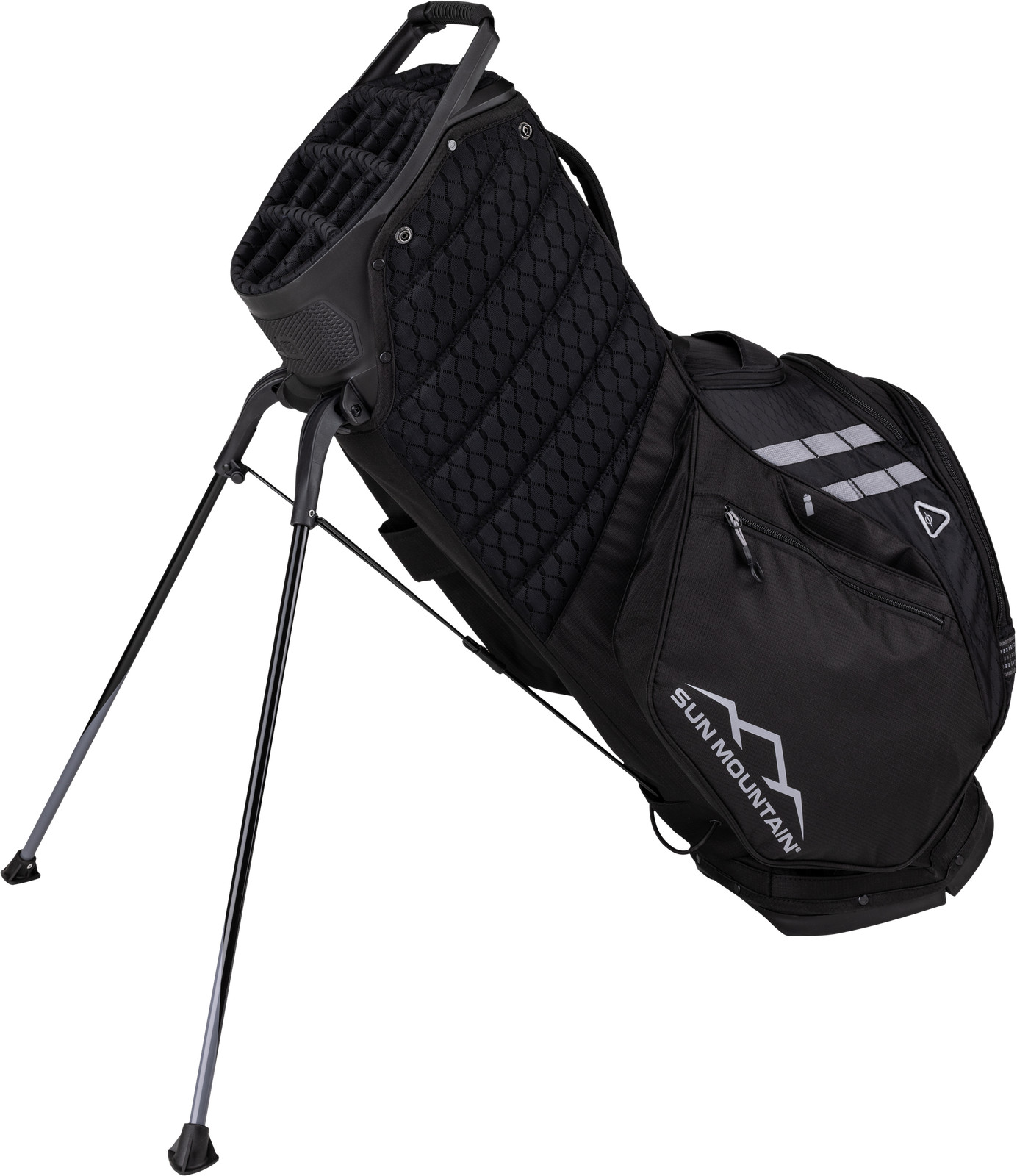 Sun Mountain 4.5 14-Way VLO Black Steel Red Stand Golf Bag