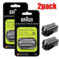 2 Pack 32B Electric Shaver Replacement Shaving Head for Braun Series 3 Razors UK 8.79 per razor