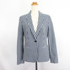 ZARA BASIC Jacket Blazer Tailored Long Sleeve Single 1B Fully Lined Gingham