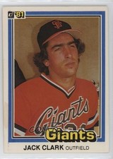 1981 Donruss Jack Clark #315 12nb