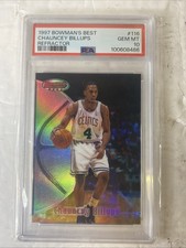 1997 BOWMAN'S BEST CHAUNCEY BILLUPS ROOKIE REFRACTOR PSA 10