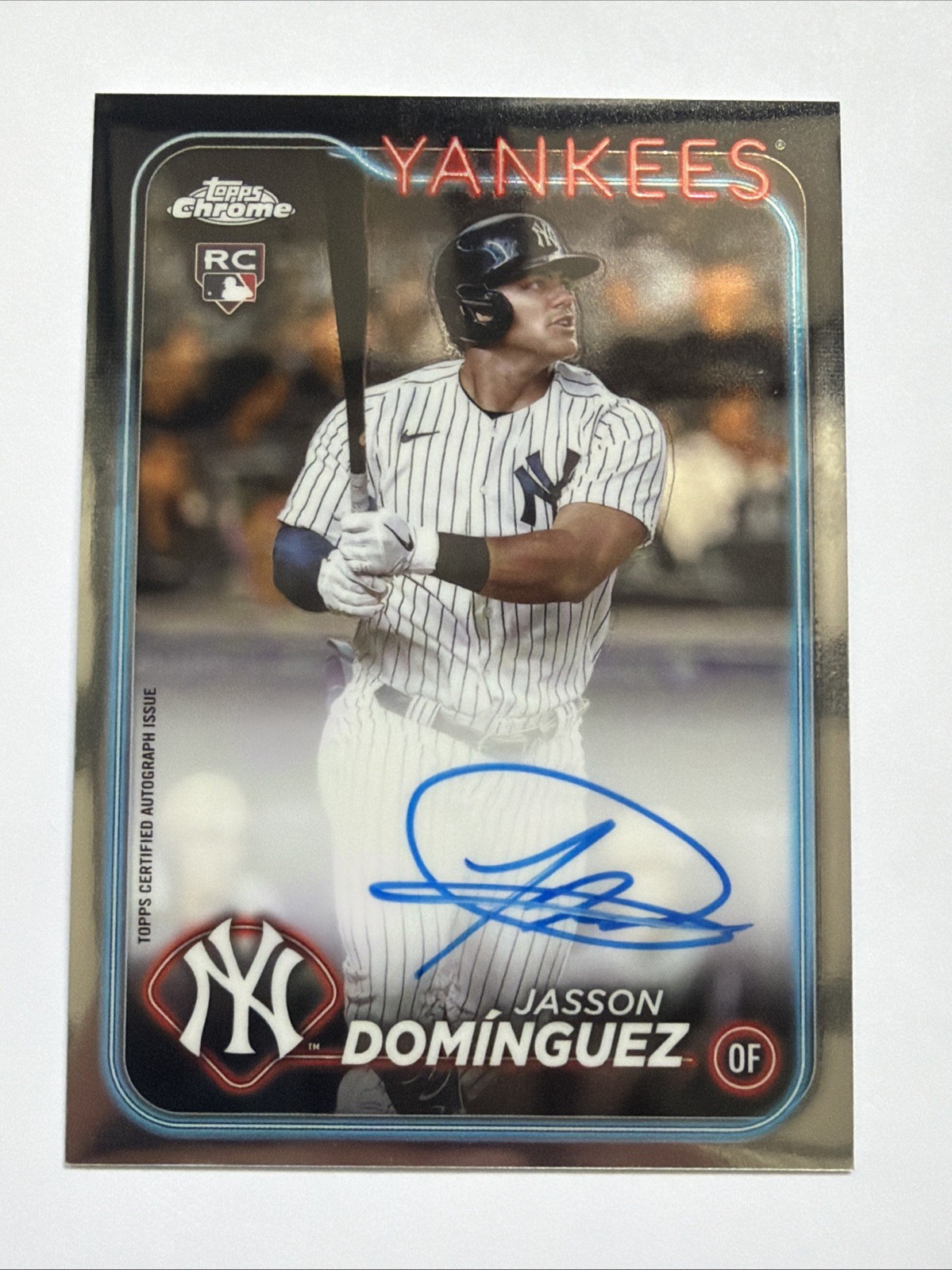 2024 Topps Chrome Jasson Dominguez Auto Autograph RC #RA-JDZ Yankees