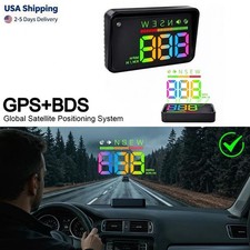 Car Gps Hud Head Up Display Digital Speedometer Mph Kmh Compass Overspeed Alarm Car Gps Hud Head Up Display Digital Speedometer Mph Kmh Compass Overspeed Alarm