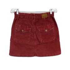 American Eagle Corduroy Utility A Line Mini Skirt 0R Super Stretch Preppy Y2K
