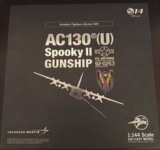 S14 1/144  AC-130U Spooky II GUNSHIP U.S. Air Force  92-0523 Diecast Model