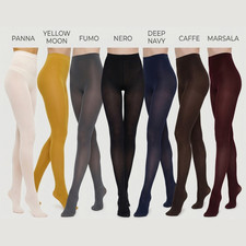 40 Den Colored Microfiber Tights Semi Opaque Matte Fashion Pantyhose