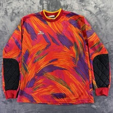 Vintage Score Soccer Jersey Size Small Bright Multicolor Goalkeeper Padded 90s