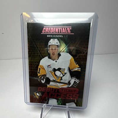 Upper Deck Credentials Debut Ticket Access Ben Kindel Penguins Pink #116 /99 