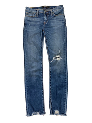 Hudson Women's Medium Wash Distressed Ripped Skinny Jeans - 25