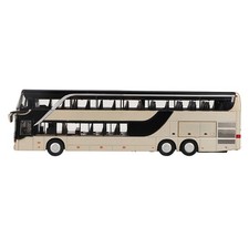 ?Electric 1:32 Alloy Doubledecker Bus Model Toy With Light Music For Children