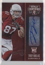 2014 Totally Certified Rookie Signatures Platinum Red 39/50 Troy Niklas Auto 0o0