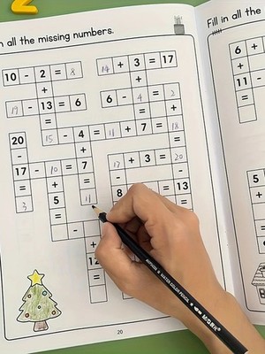 Kids Math Workbook Addition & Subtraction Practice Preschool Learning Book