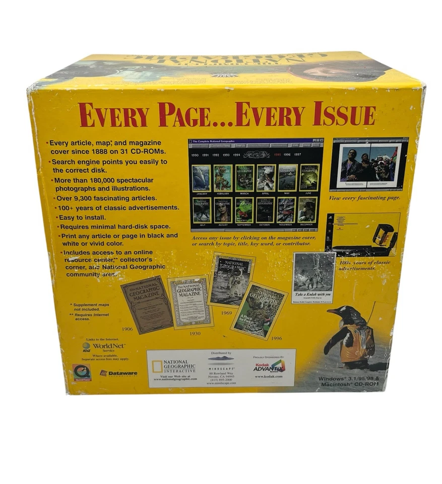 The Complete National Geographic 109 Years Magazine on CD-ROM Boxed Set UNTESTED - Image 3 of 4