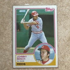 1983 Topps Johnny Bench #60 Cincinnati Reds