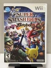 Nintendo Wii Super Smash Bros Brawl Case Manual Only OEM Authentic No Game