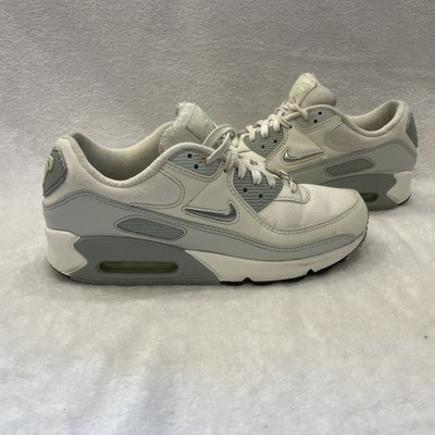 Nike Air Max 90 SE Molten Metal Womens Size 10 Sail Metallic Silver FN6948 100